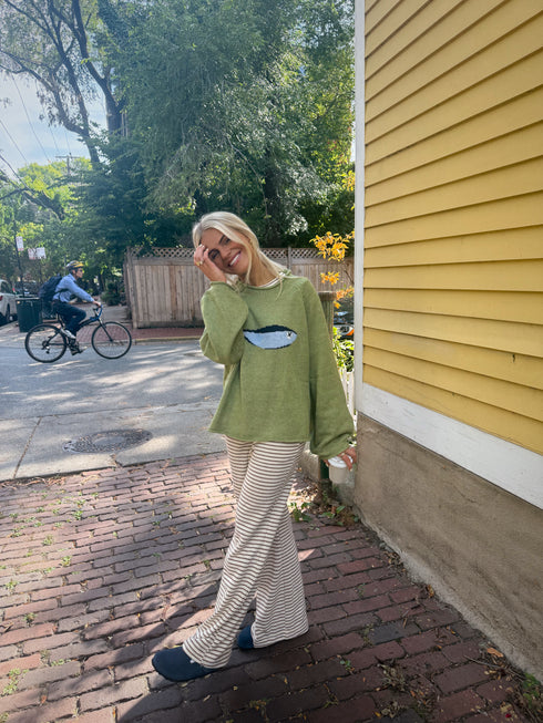 Nantucket Striped Pant // Driftwood